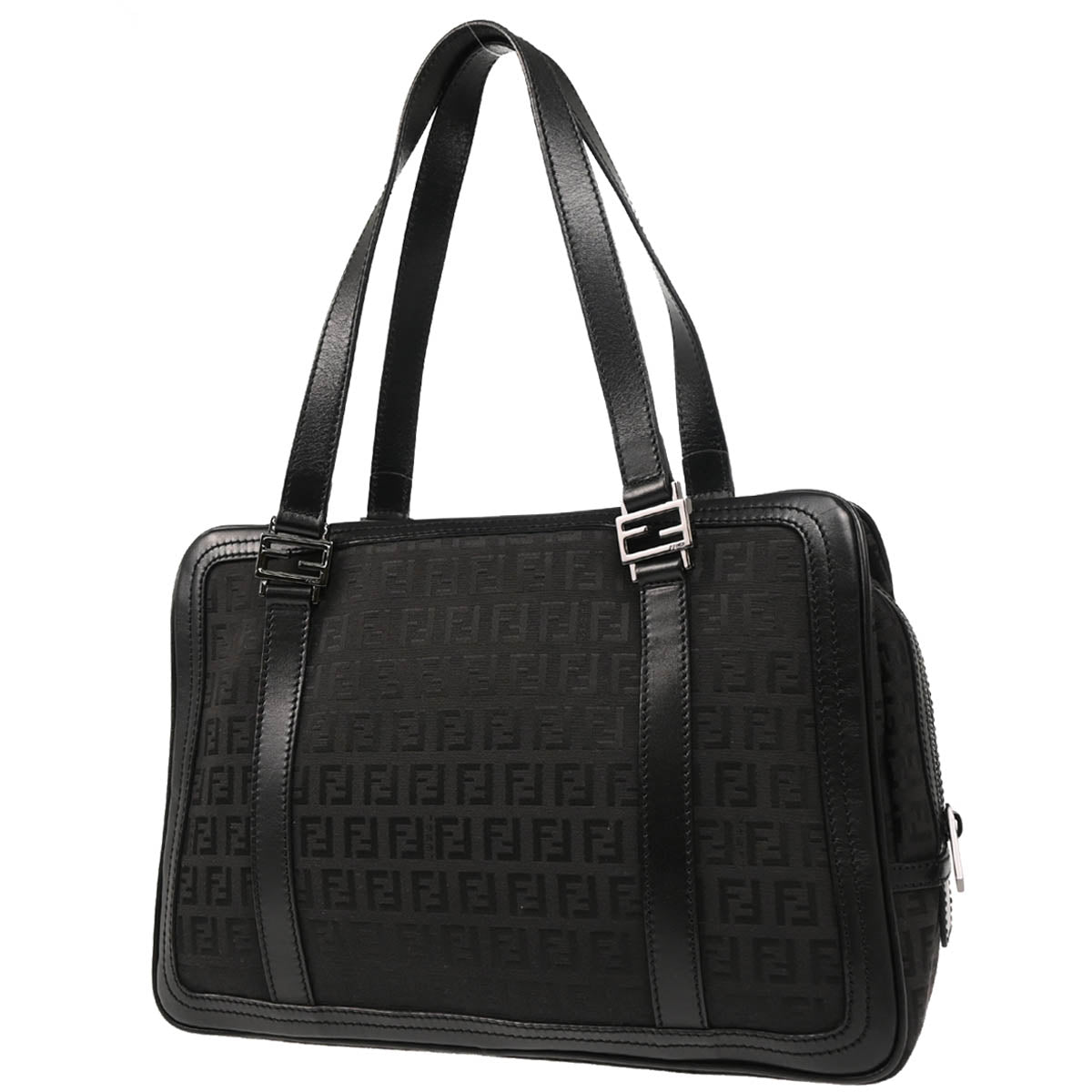 Fendi Black Zucchino Handbag