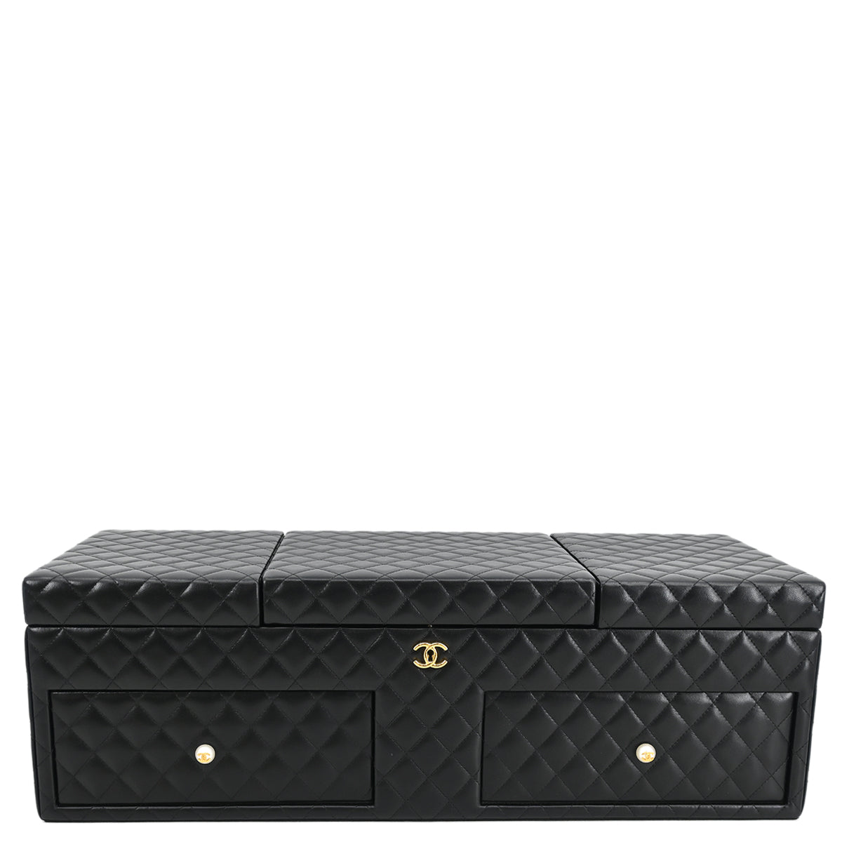 Chanel * 2019 Black Lambskin Jewelry Box