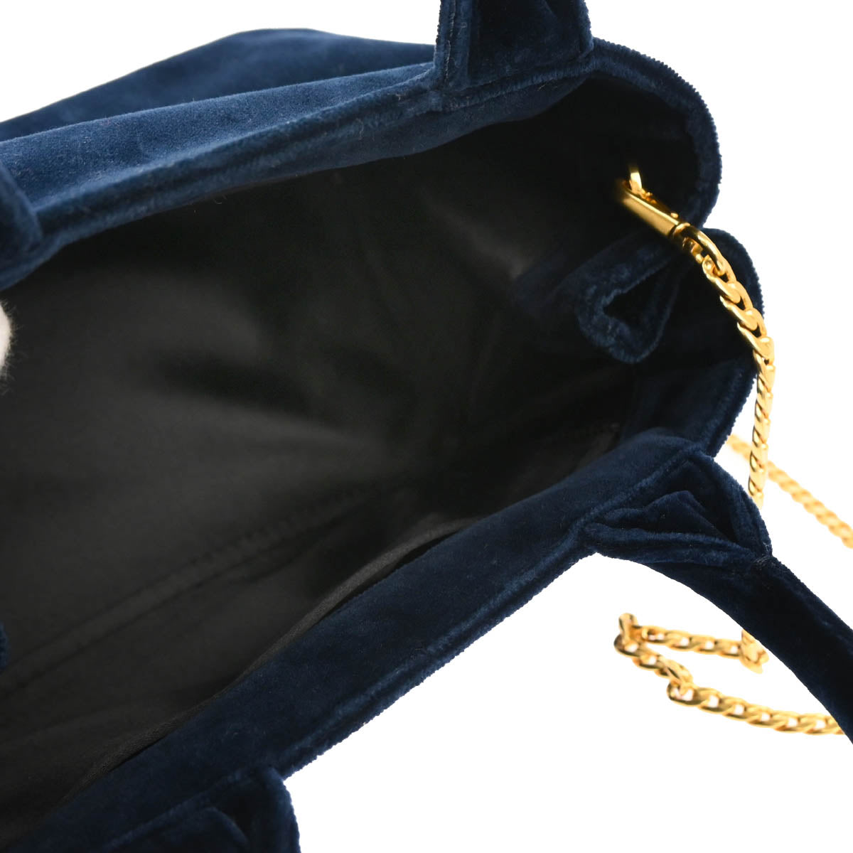 Prada Blue Velvet 2way Shoulder Tote Handbag