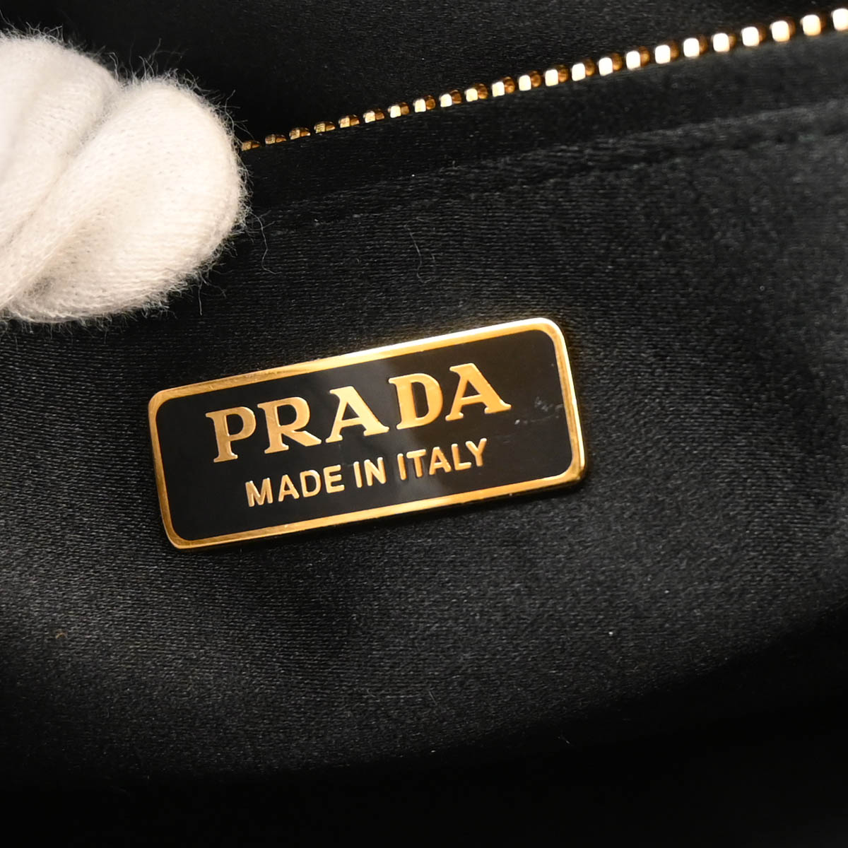 Prada Blue Velvet 2way Shoulder Tote Handbag