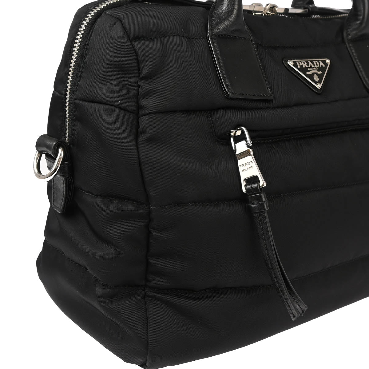 Prada Black Nylon 2way Shoulder Handbag