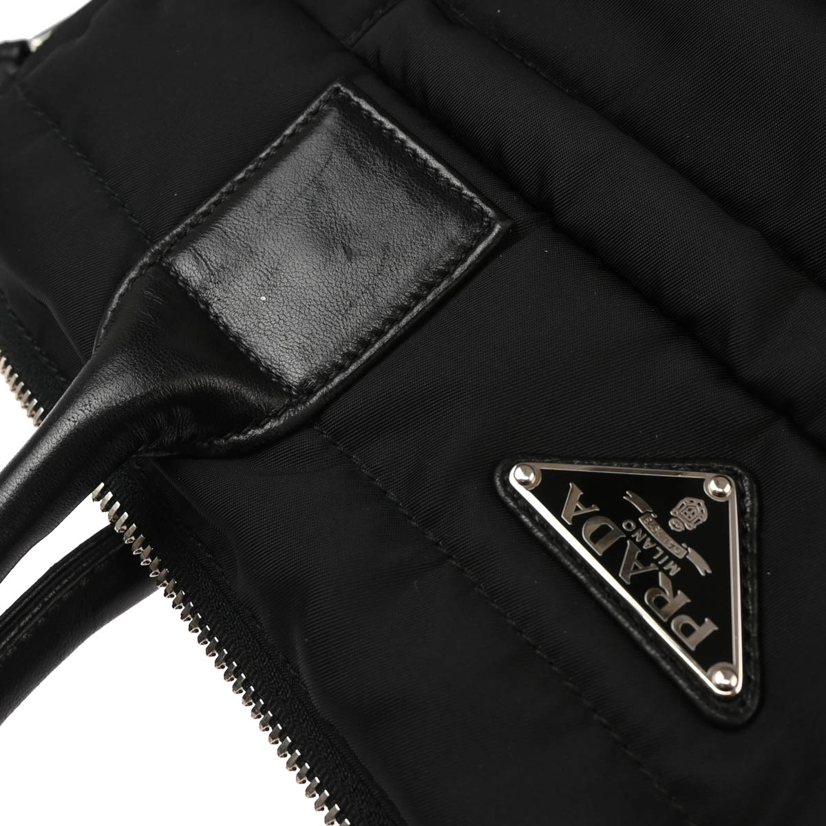 Prada Black Nylon 2way Shoulder Handbag