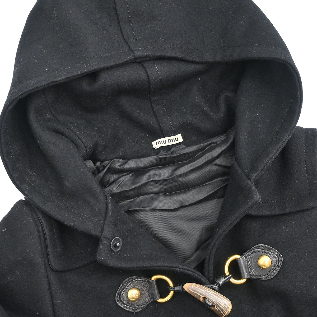 Miu Miu 2010 Duffle Coat Black #38