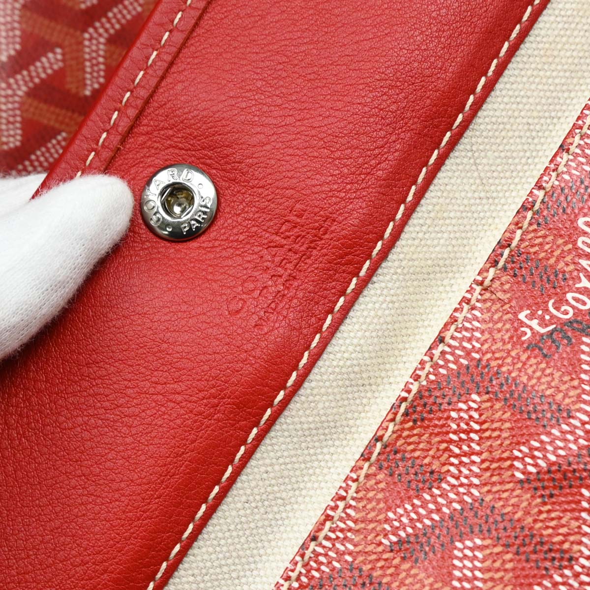 Goyard 2018 Red St. Louis GM Tote Handbag