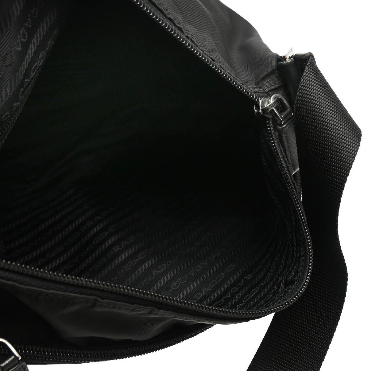 Prada 2015 Black Nylon Shoulder Bag