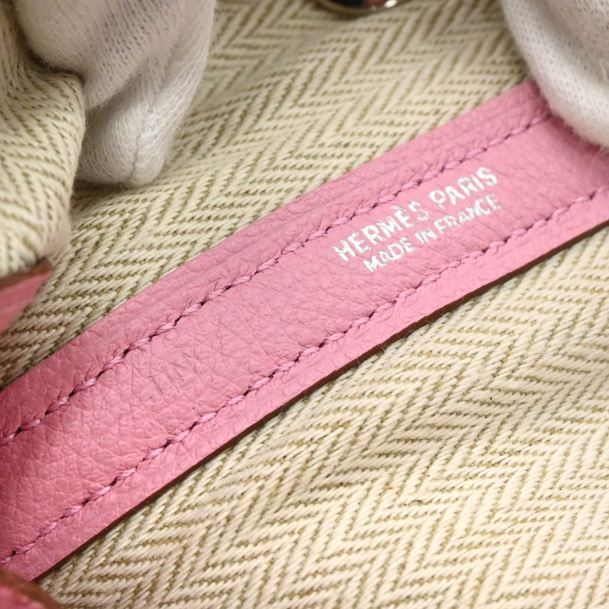Hermes 2010 Pink Buffalo Sindhu Garden Party TPM Tote Handbag