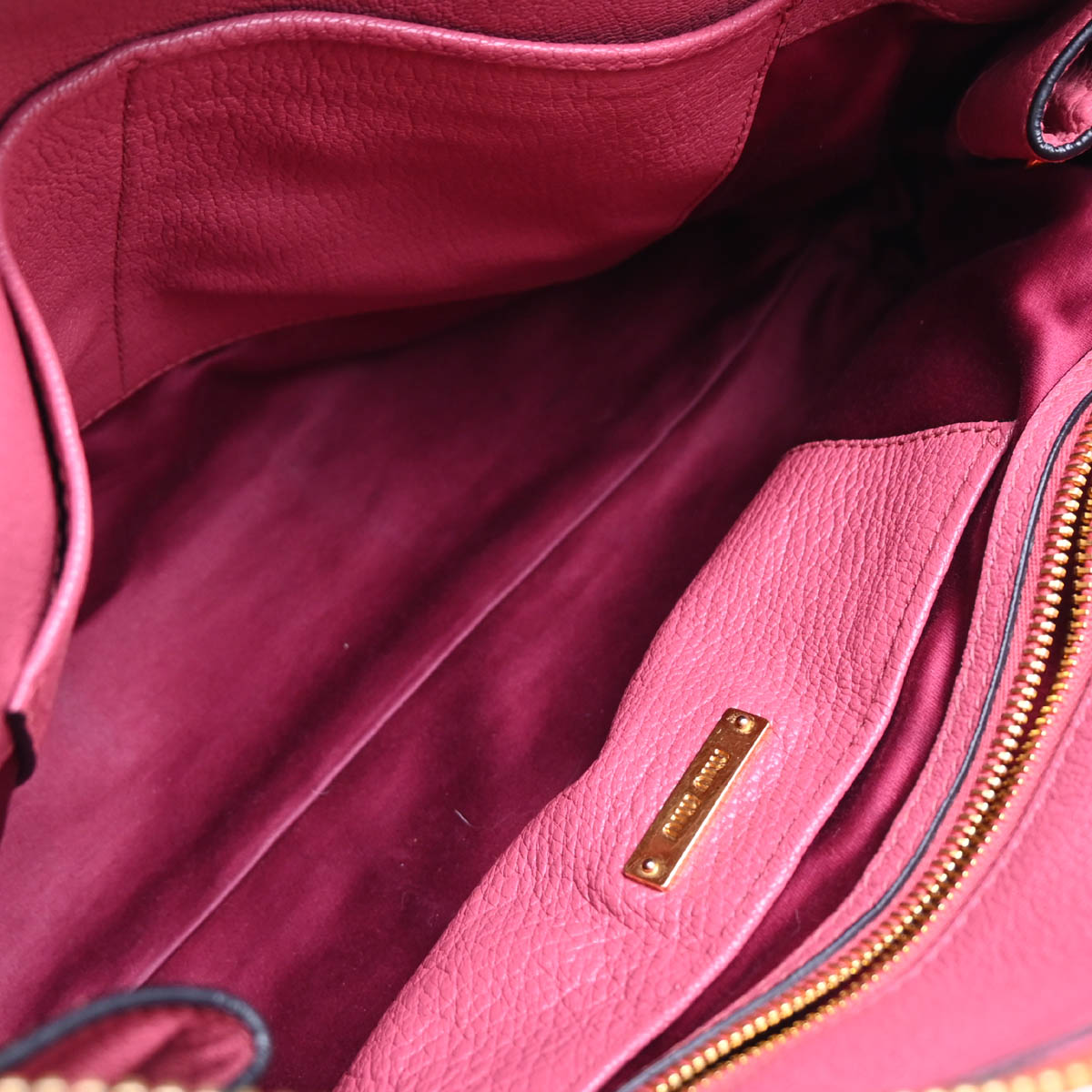 Miu Miu Pink Leather 2way Shoulder Handbag