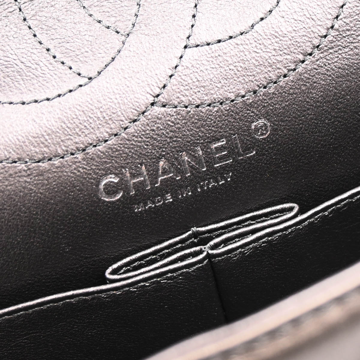 Chanel 2011 Brown Lambskin 2.55 Double Flap Shoulder Bag
