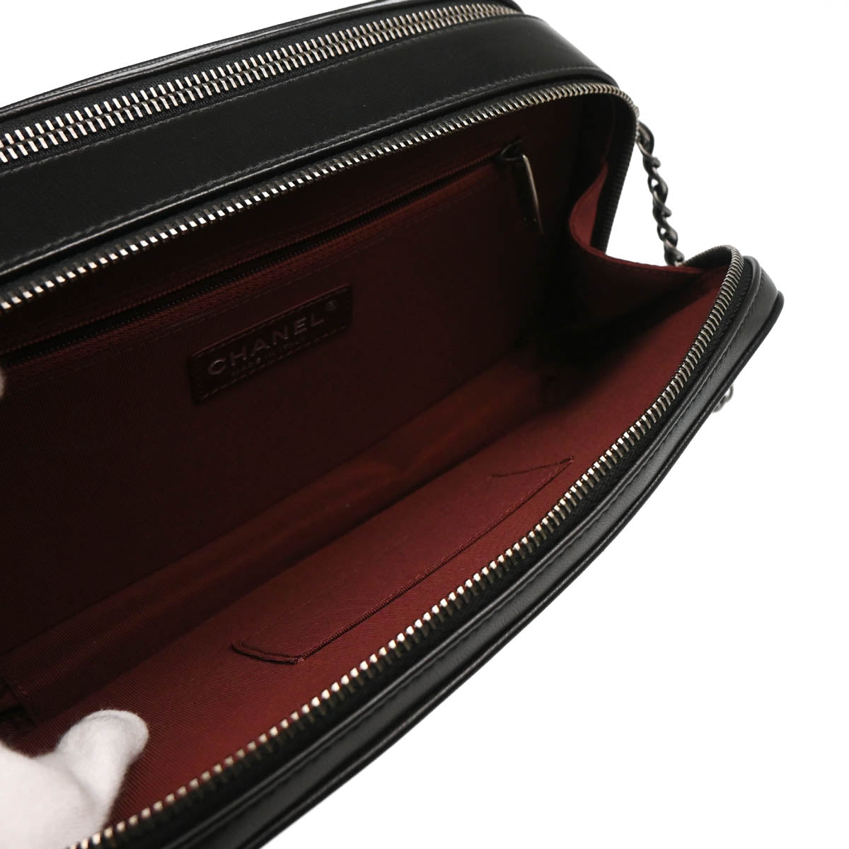 Boy Chanel 2014-2015 Black Lambskin Camera Shoulder Bag