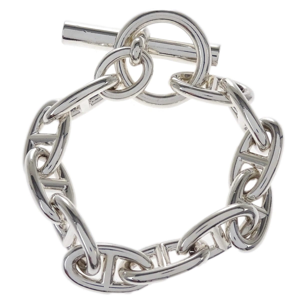 Hermes Chaine d'Ancre GM Chain Bracelet Ag925 Silver