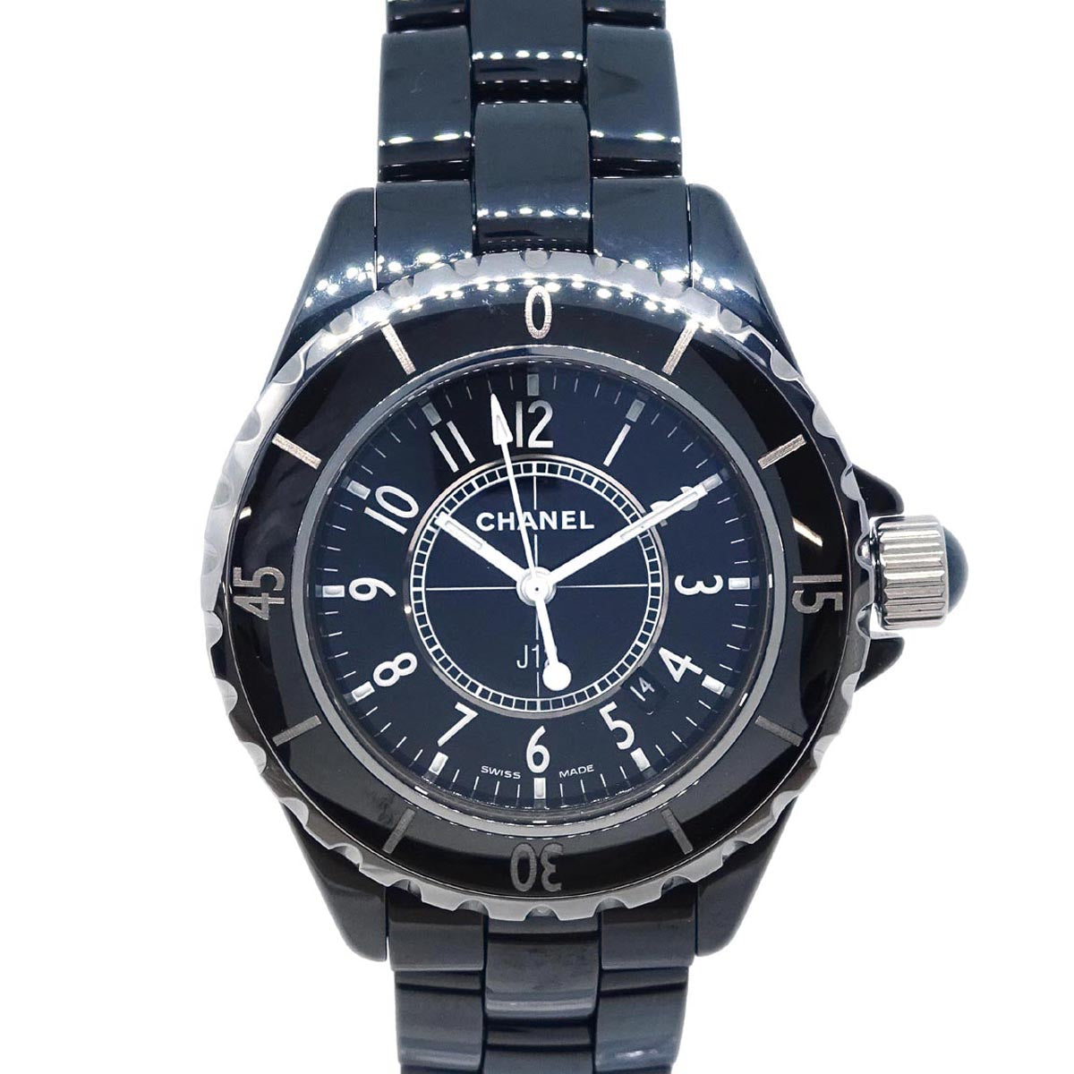 Chanel J12 Ref.H0682 Quartz 33mm Watch Ceramic SS