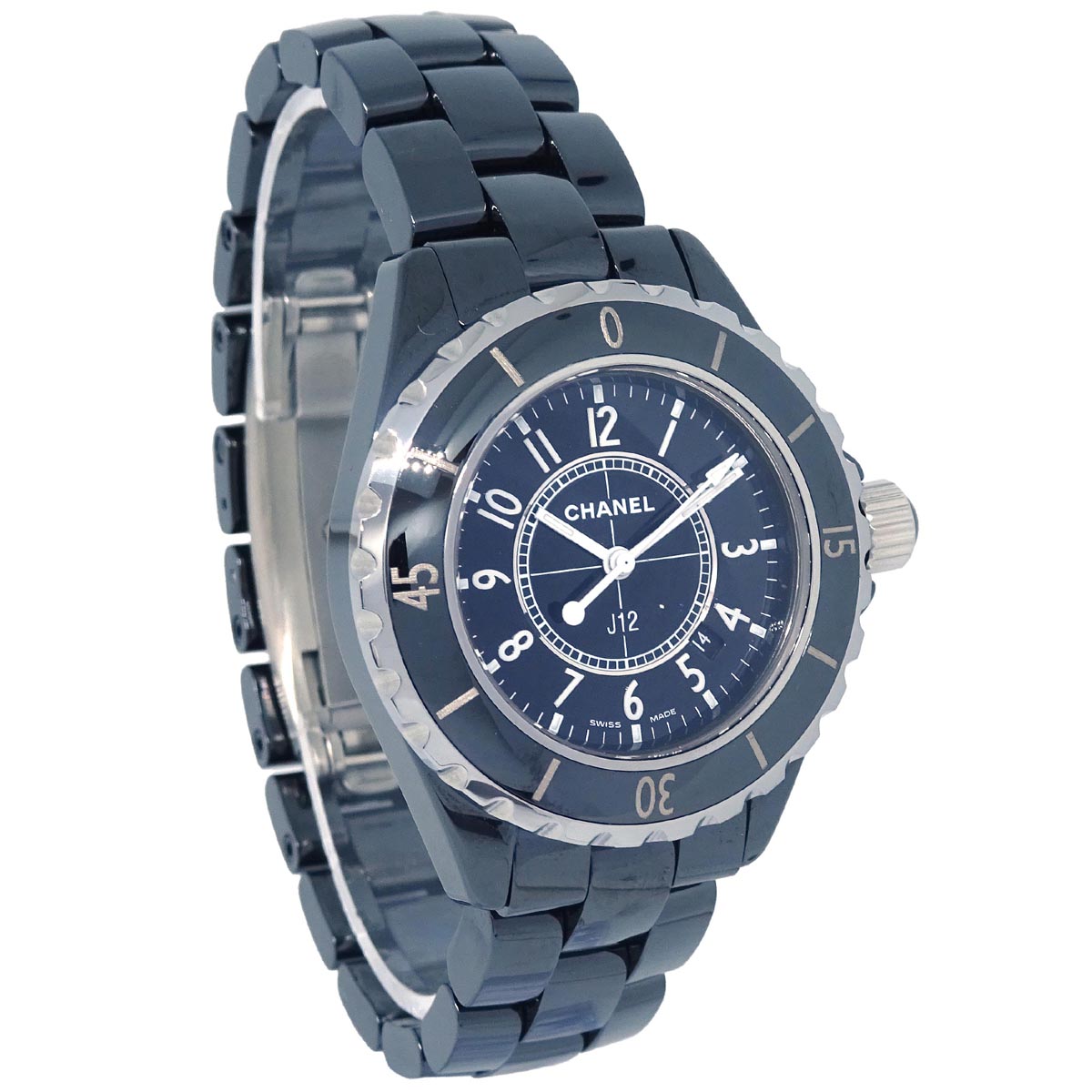 Chanel J12 Ref.H0682 Quartz 33mm Watch Ceramic SS