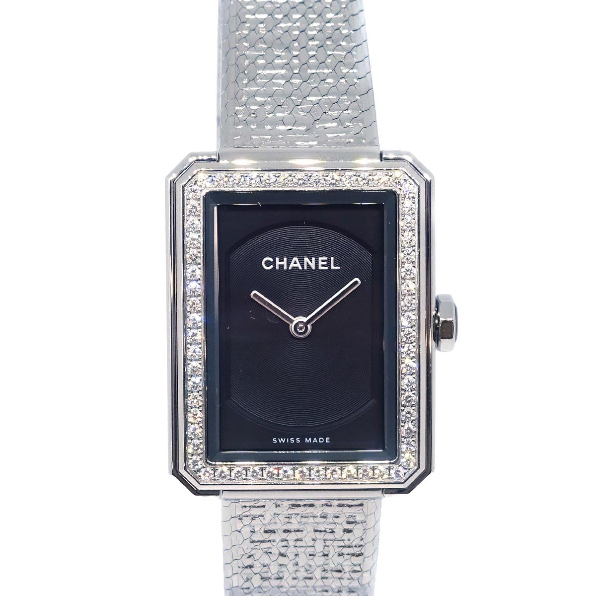 Chanel Boyfriend Ref.H4877 Quartz Watch Silver SS Diamond