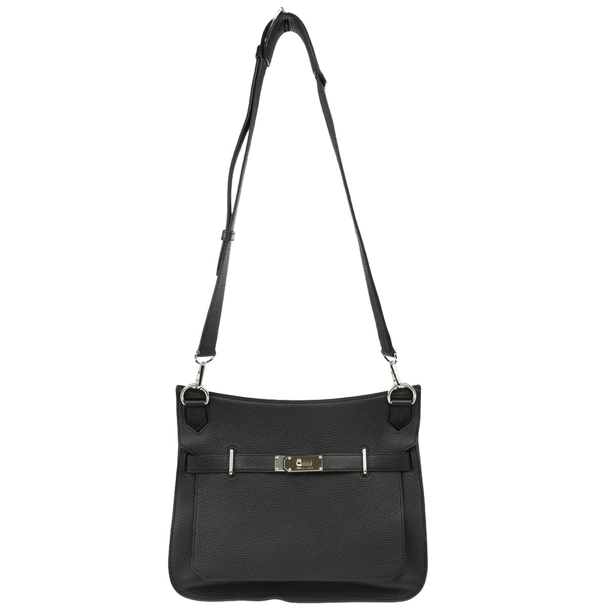 Hermes 2014 Black Taurillon Clemence Jypsiere 34 Shoulder Bag