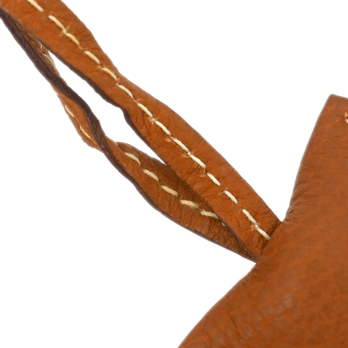 Hermes Gold Togo Clochette Necklace Pendant