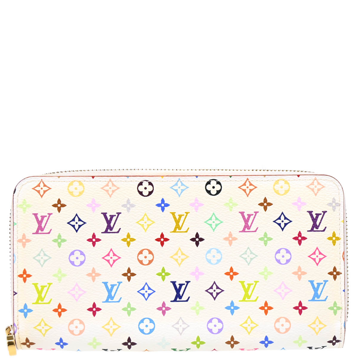 Louis Vuitton 2013 White Multicolor Zippy Wallet M60241