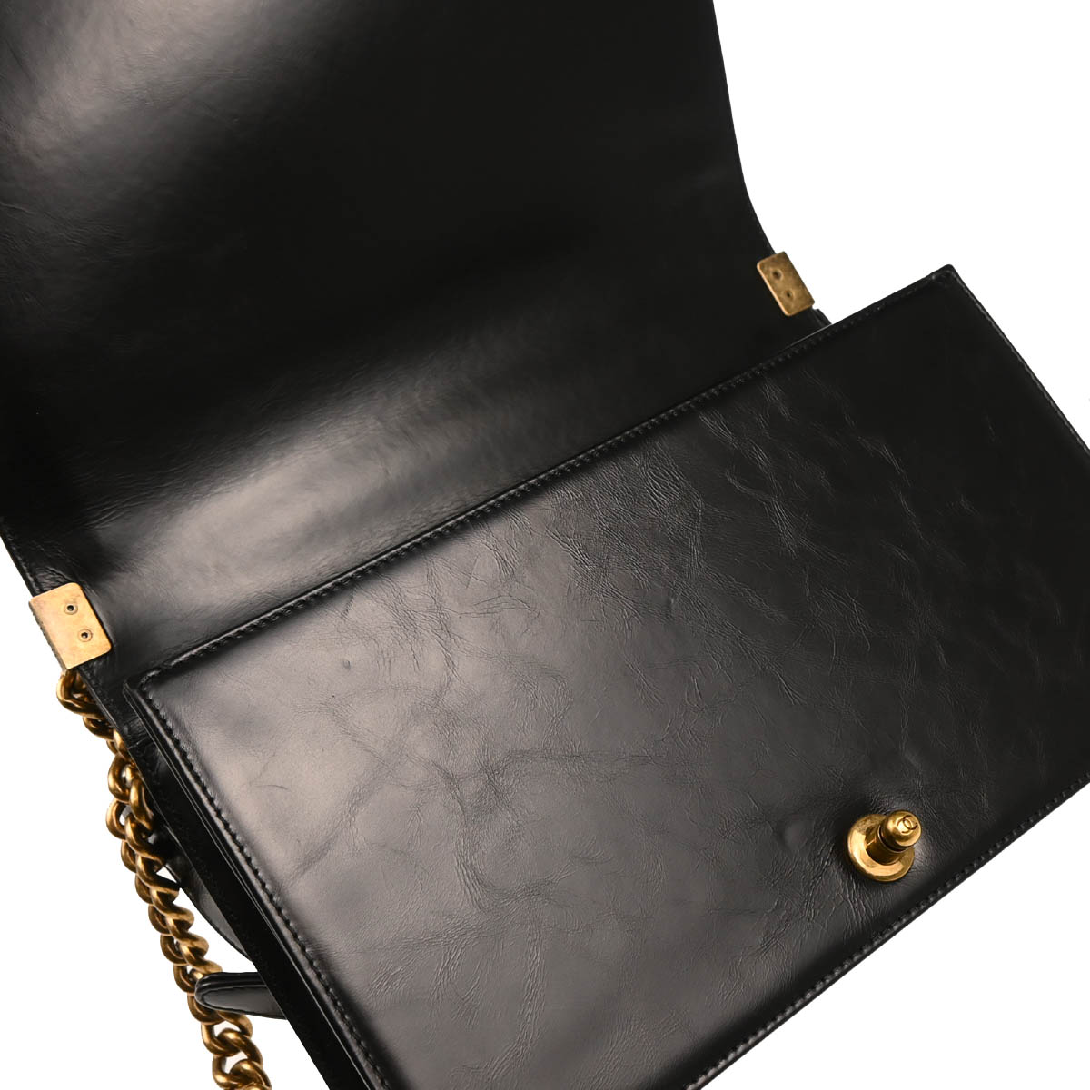 Boy Chanel 2015-2016 Black Calfskin New-Medium Shoulder Bag