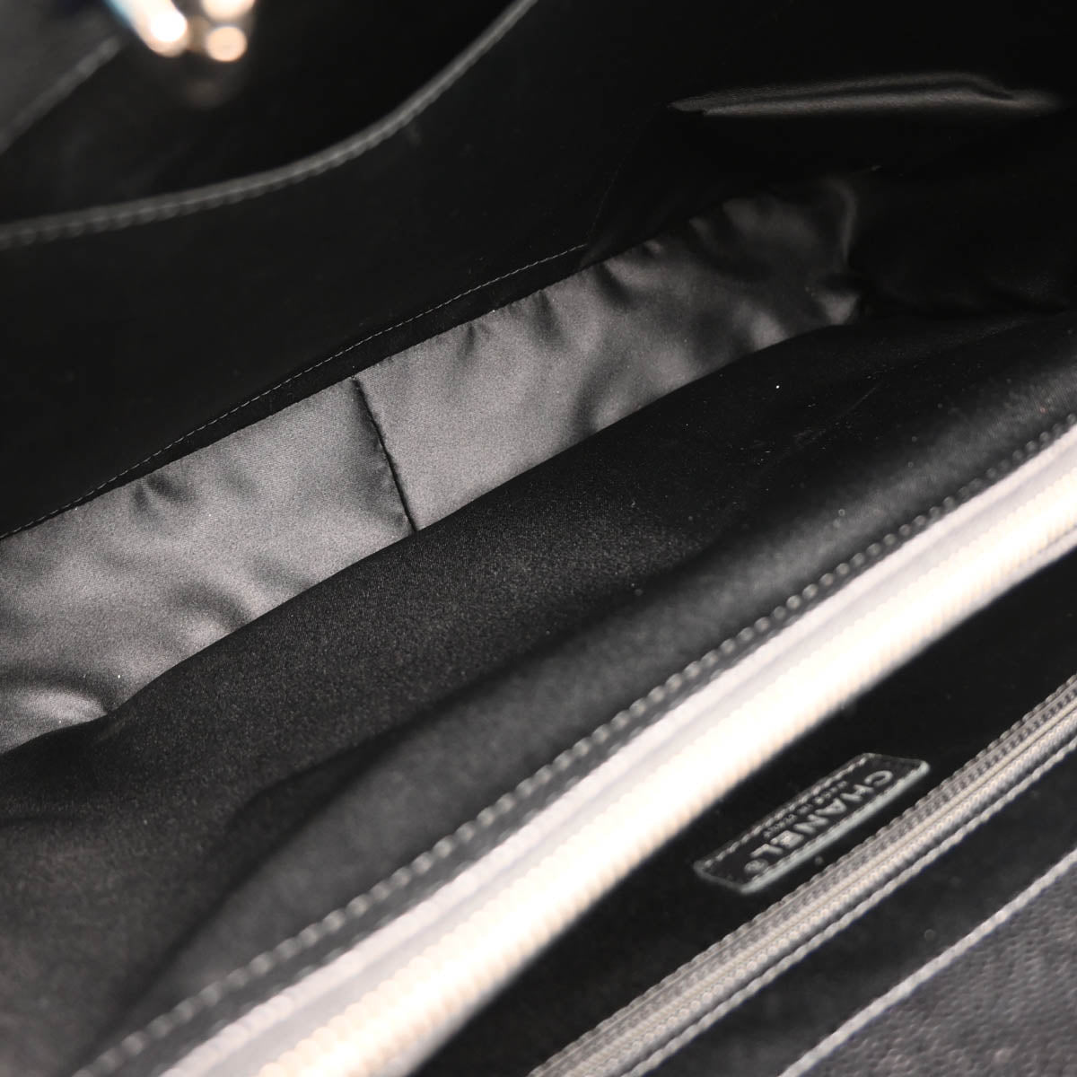 Chanel 2012-2013 Black Caviar Grand Shopping Tote GST XL Handbag