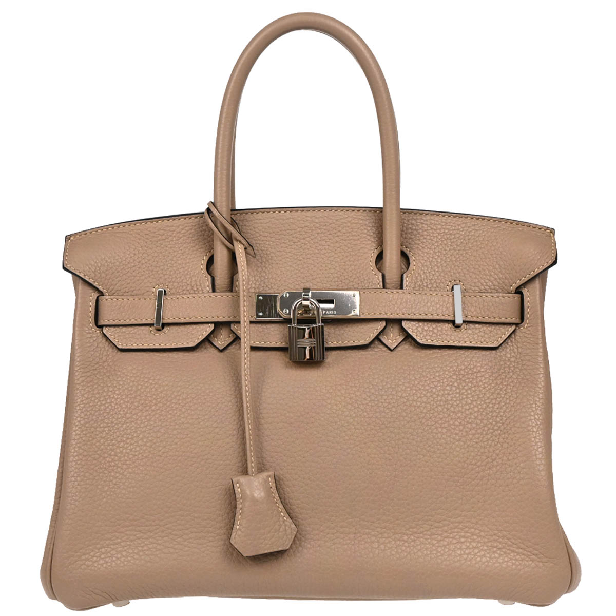 Hermes 2010 Gris Tourterelle Togo Birkin 30 Handbag