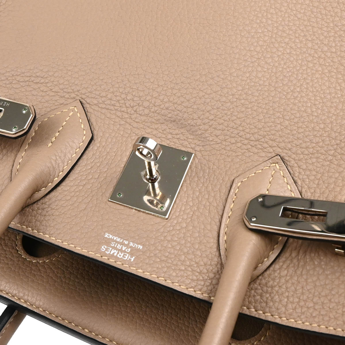 Hermes 2010 Gris Tourterelle Togo Birkin 30 Handbag