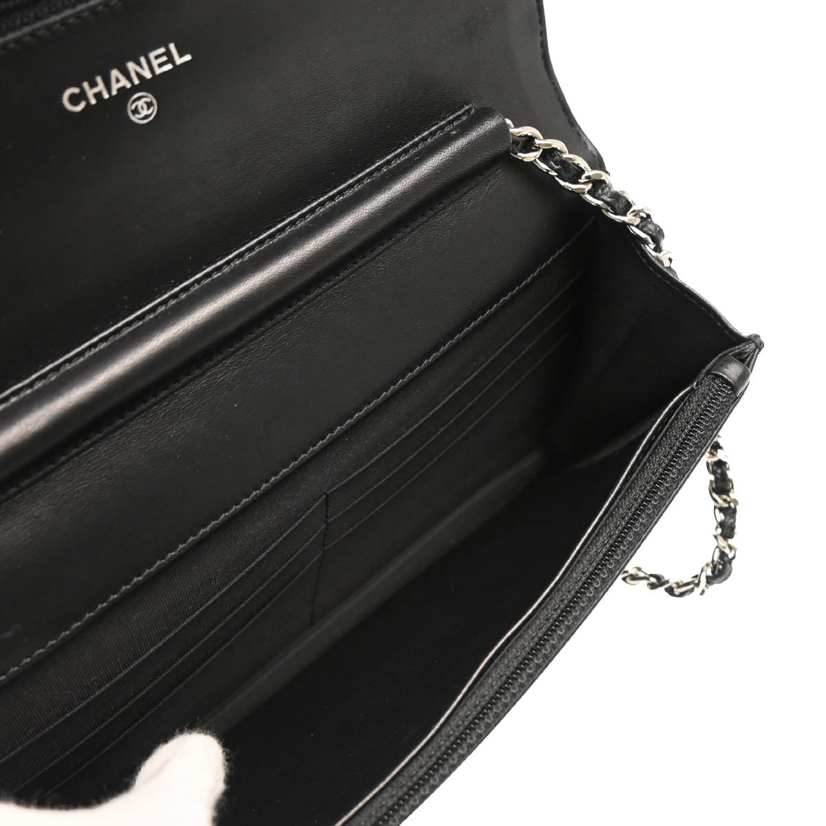 Chanel 2012-2013 Black Caviar Timeless WOC Shoulder Wallet Bag