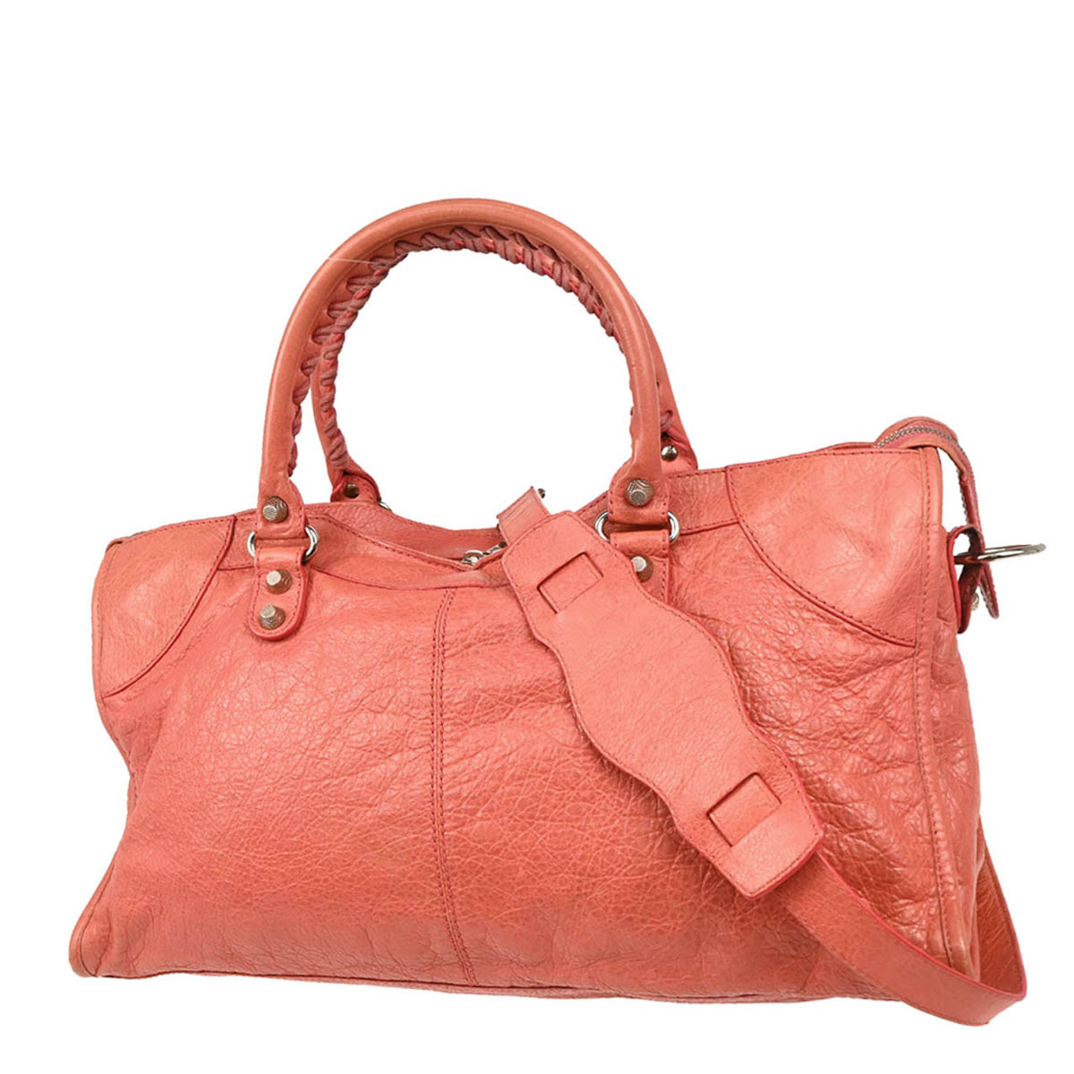 Balenciaga Pink Goatskin Part Time 2way Shoulder Handbag