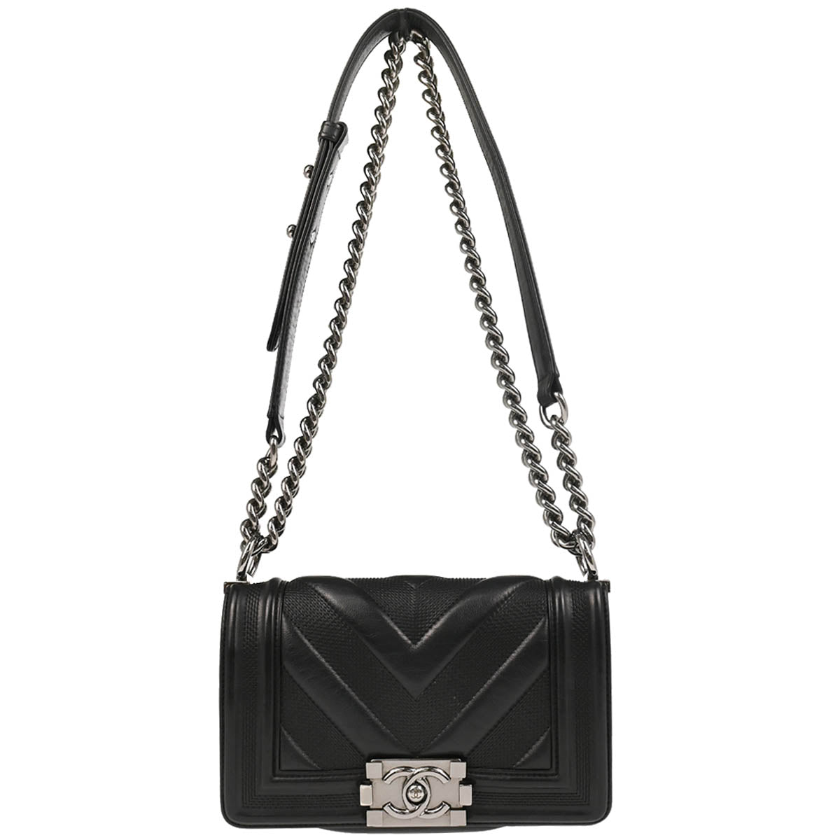 Boy Chanel 2019 Black Lambskin Small Chain Shoulder Bag