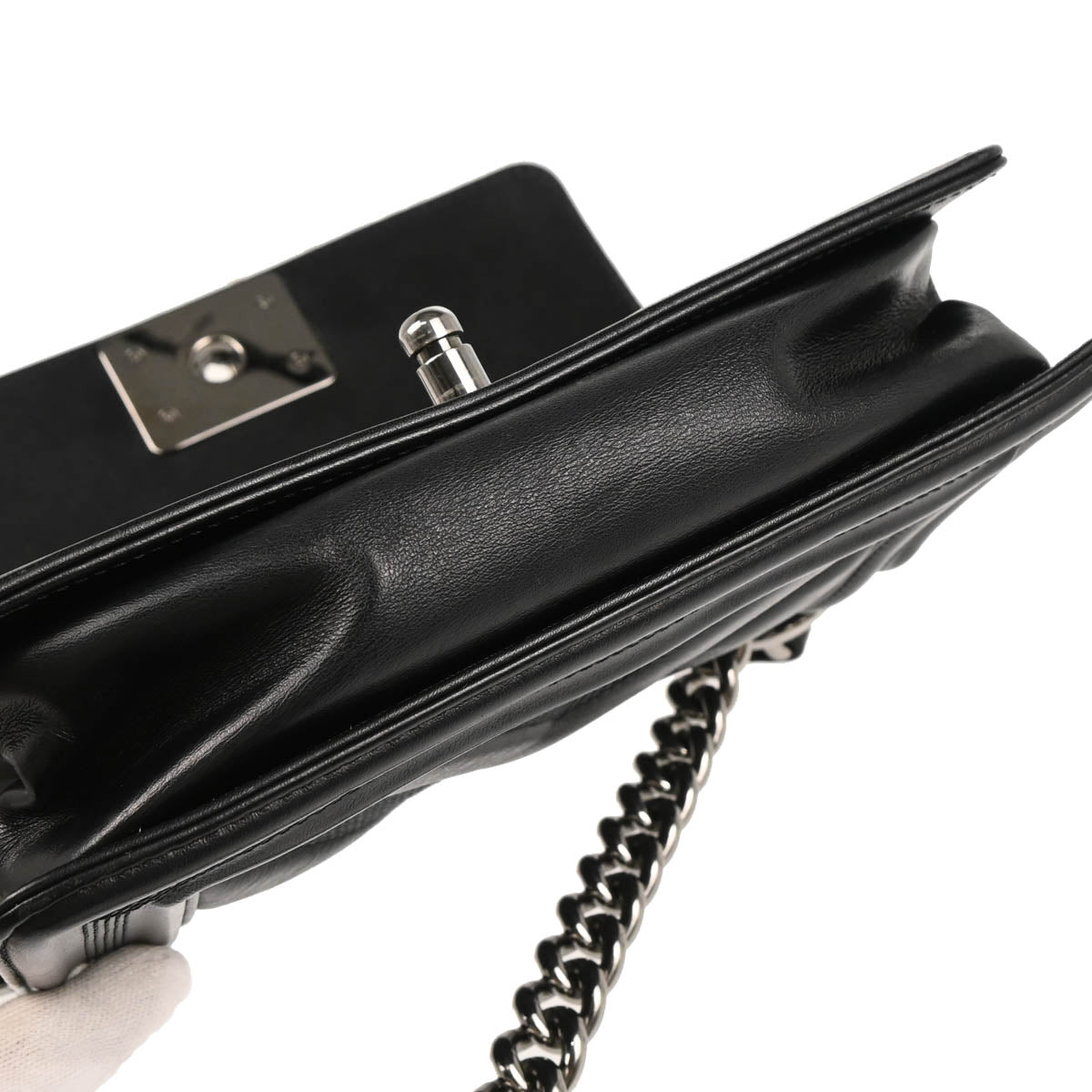 Boy Chanel 2019 Black Lambskin Small Chain Shoulder Bag