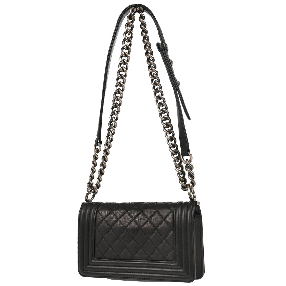 Boy Chanel 2014 Black Calfskin Small Chain Shoulder Bag
