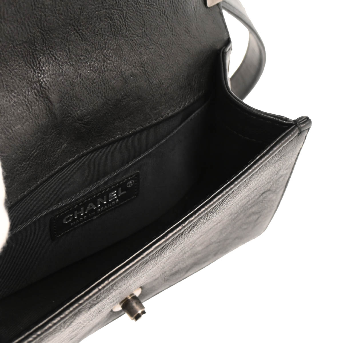 Boy Chanel 2014 Black Calfskin Small Chain Shoulder Bag