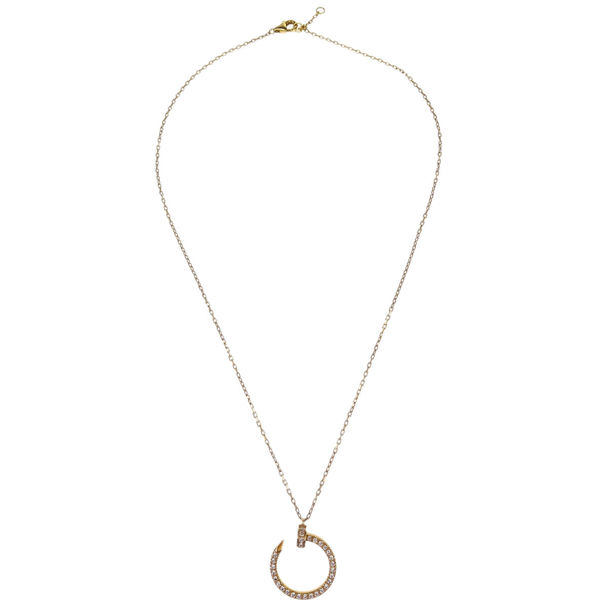Cartier Juste Un Clou Pendant Necklace Au750 GRJ985 PGI Gold