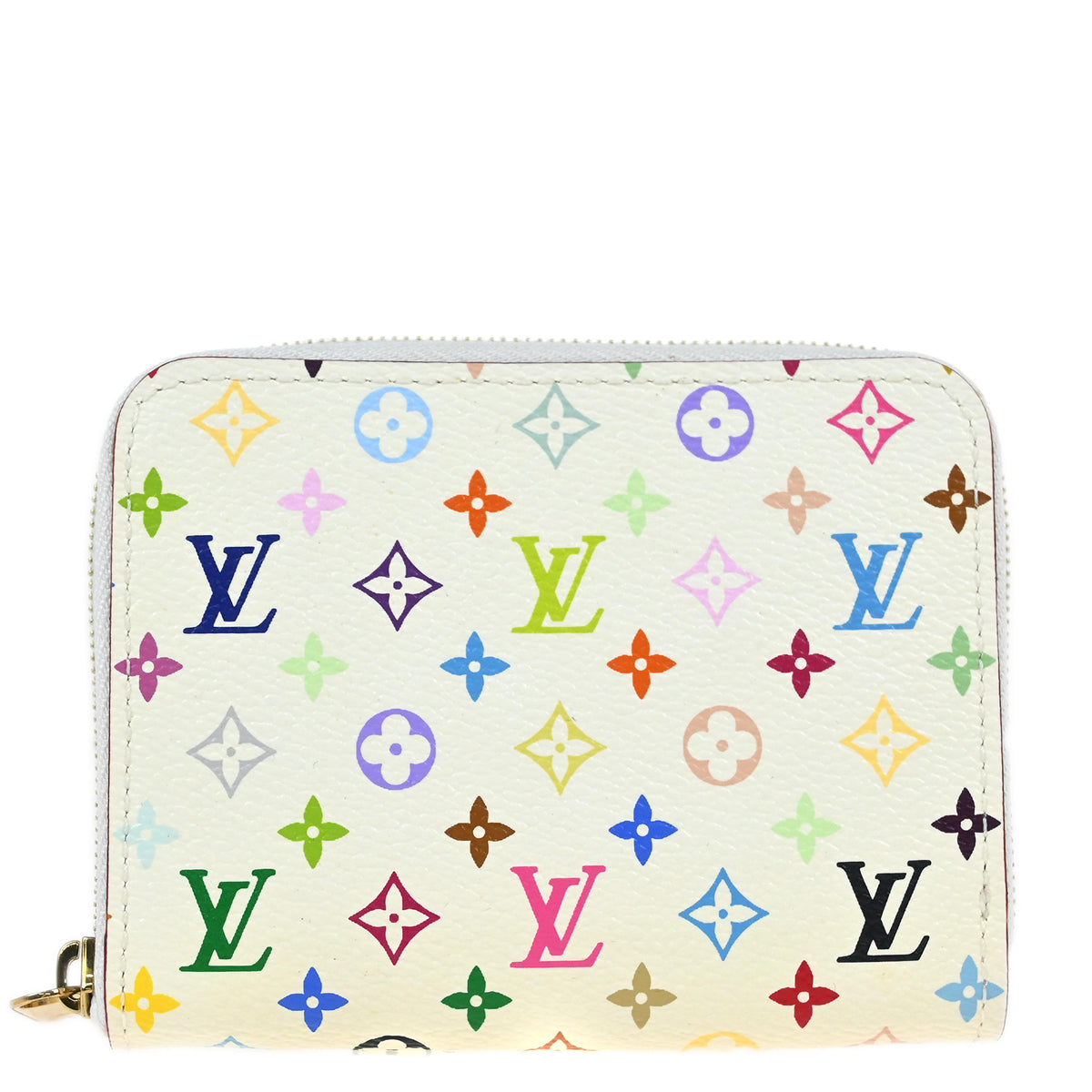 Louis Vuitton 2012 White Multicolor Zippy Wallet M93741