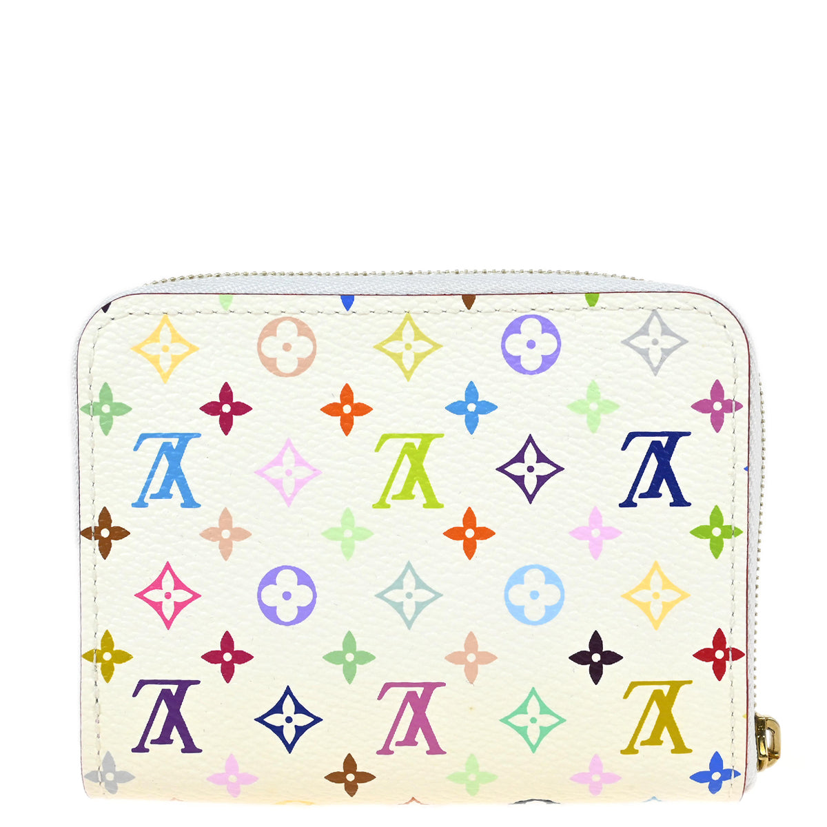 Louis Vuitton 2012 White Multicolor Zippy Wallet M93741