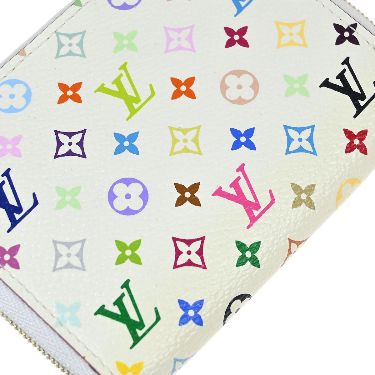 Louis Vuitton 2012 White Multicolor Zippy Wallet M93741