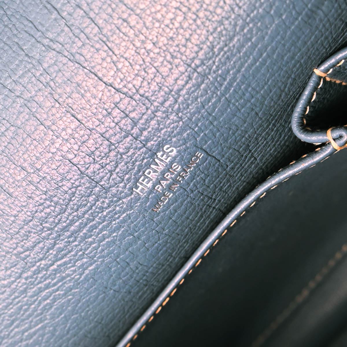 Hermes 2011 Blue Jean Taurillon Clemence Jypsiere 28 Shoulder Bag