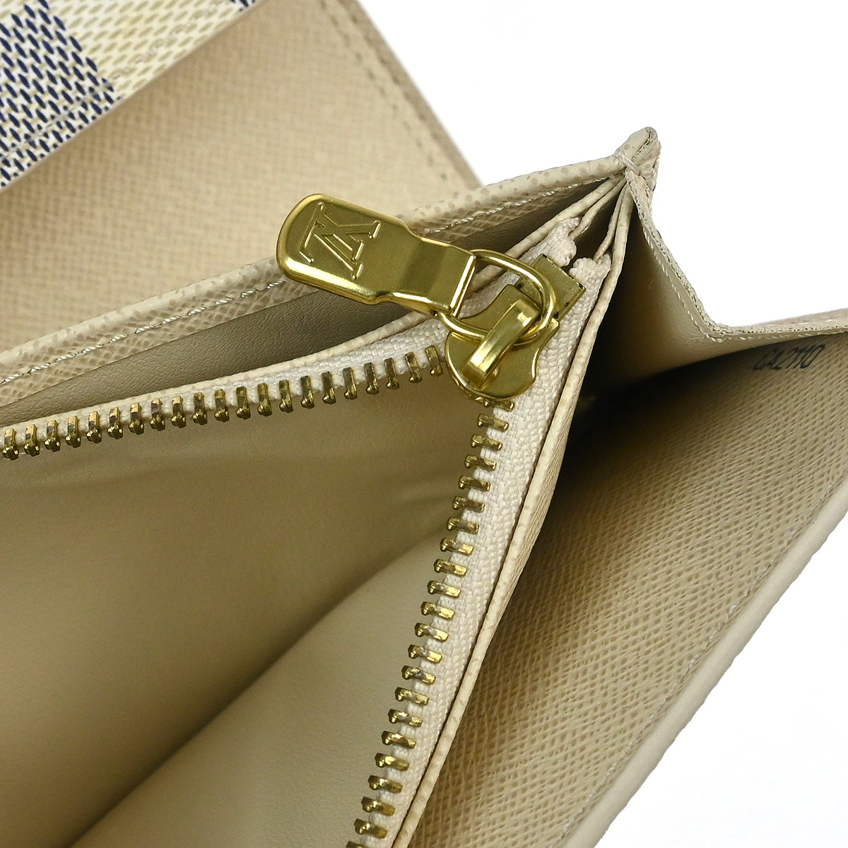 Louis 2010 Vuitton Damier Azur Portefeuille Alexandra Wallet N63068