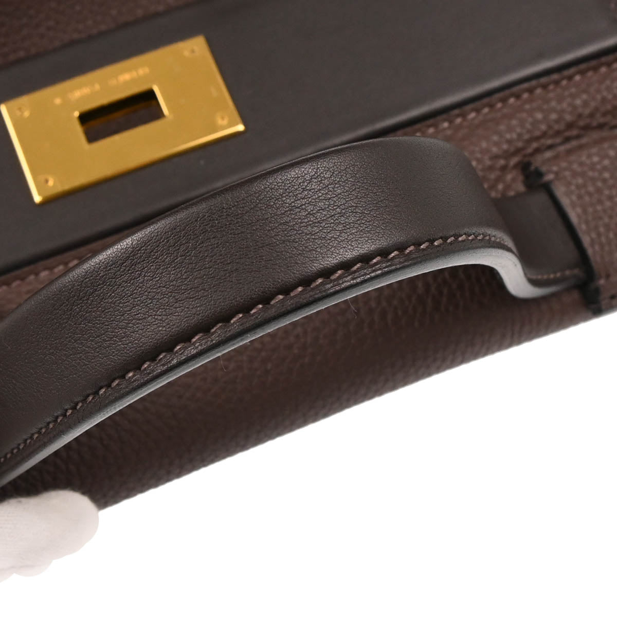 Hermes 2019 Chocolat Togo Sac 24/24 35 Handbag