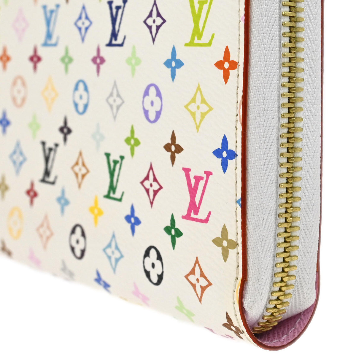 Louis Vuitton 2015 White Multicolor Zippy Wallet M60241