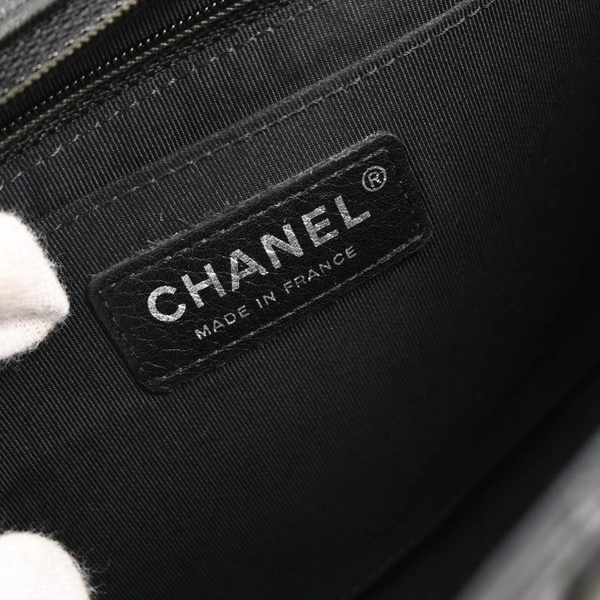 Chanel 2010-2011 Black Lambskin Ladybug Single Flap Shoulder Bag
