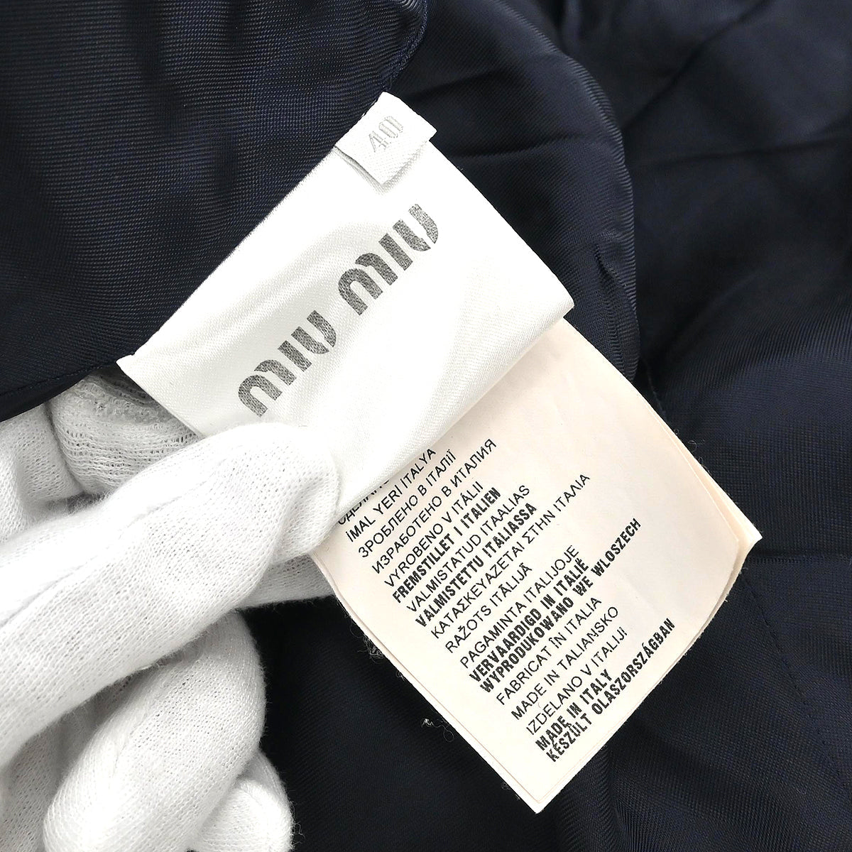 Miu Miu 2014 Coat Navy #40