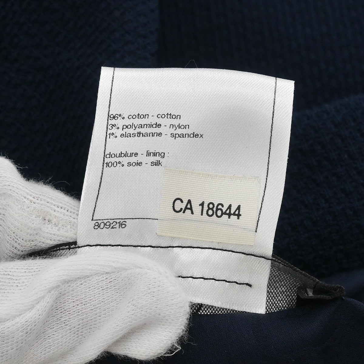 Chanel 2014 Single Breasted Coat Navy #38