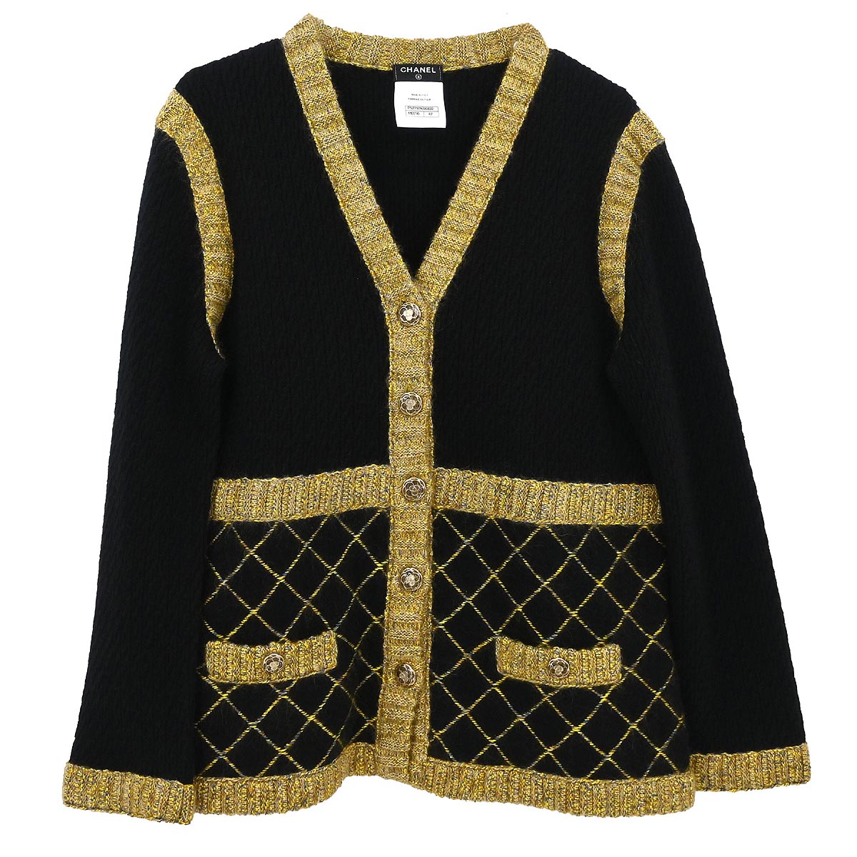 Chanel 2015-2016 Cardigan Black #42