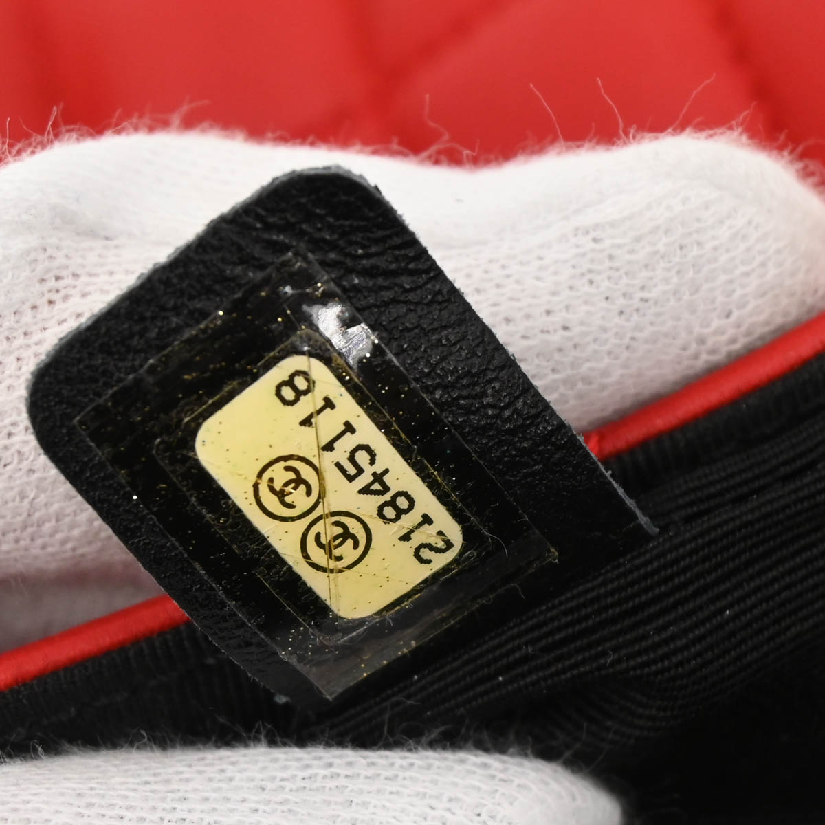 Chanel 2015-2016 Red Lambskin Canvas Shoulder Bag
