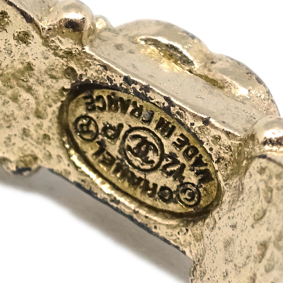 Chanel Ring Gold Gripoix 12P