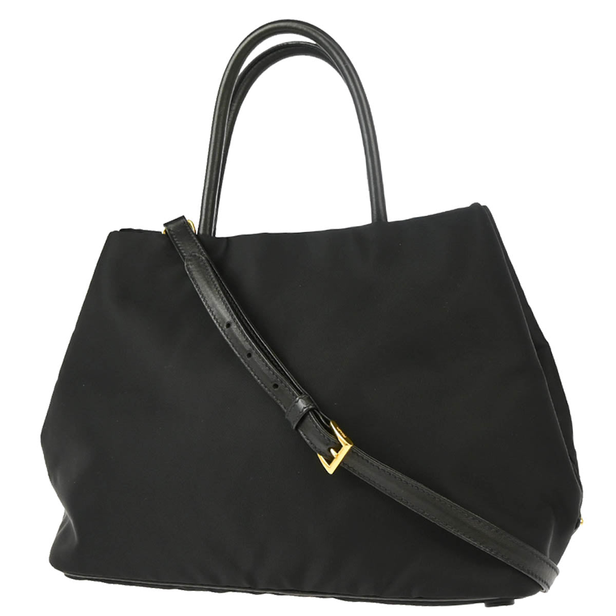 Prada Black Nylon 2way Shoulder Handbag