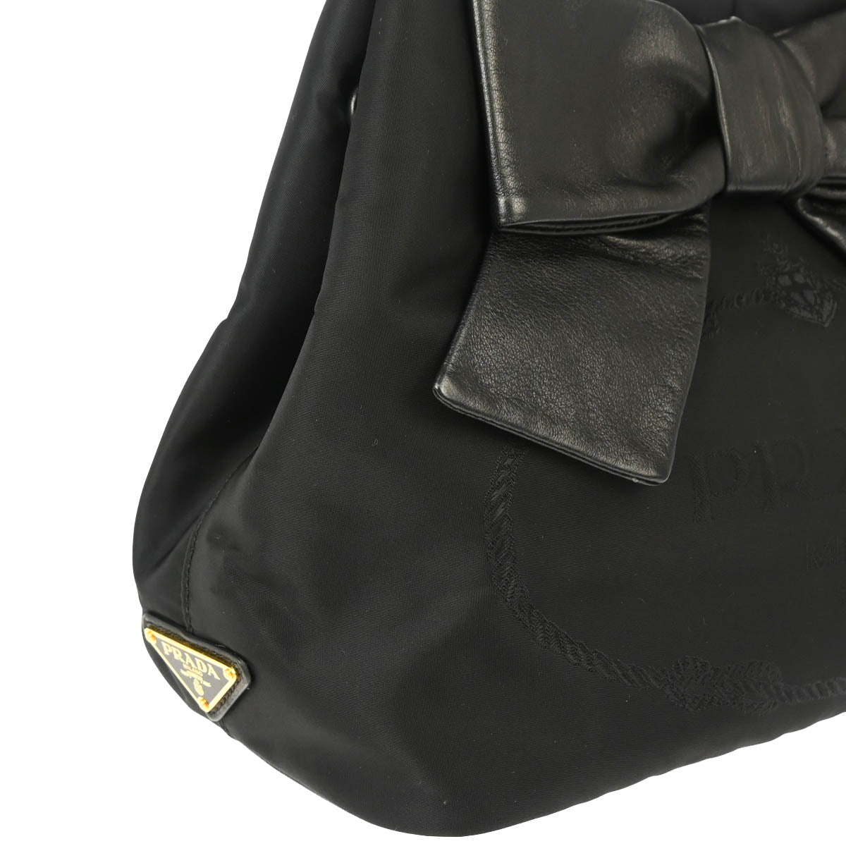Prada Black Nylon 2way Shoulder Handbag