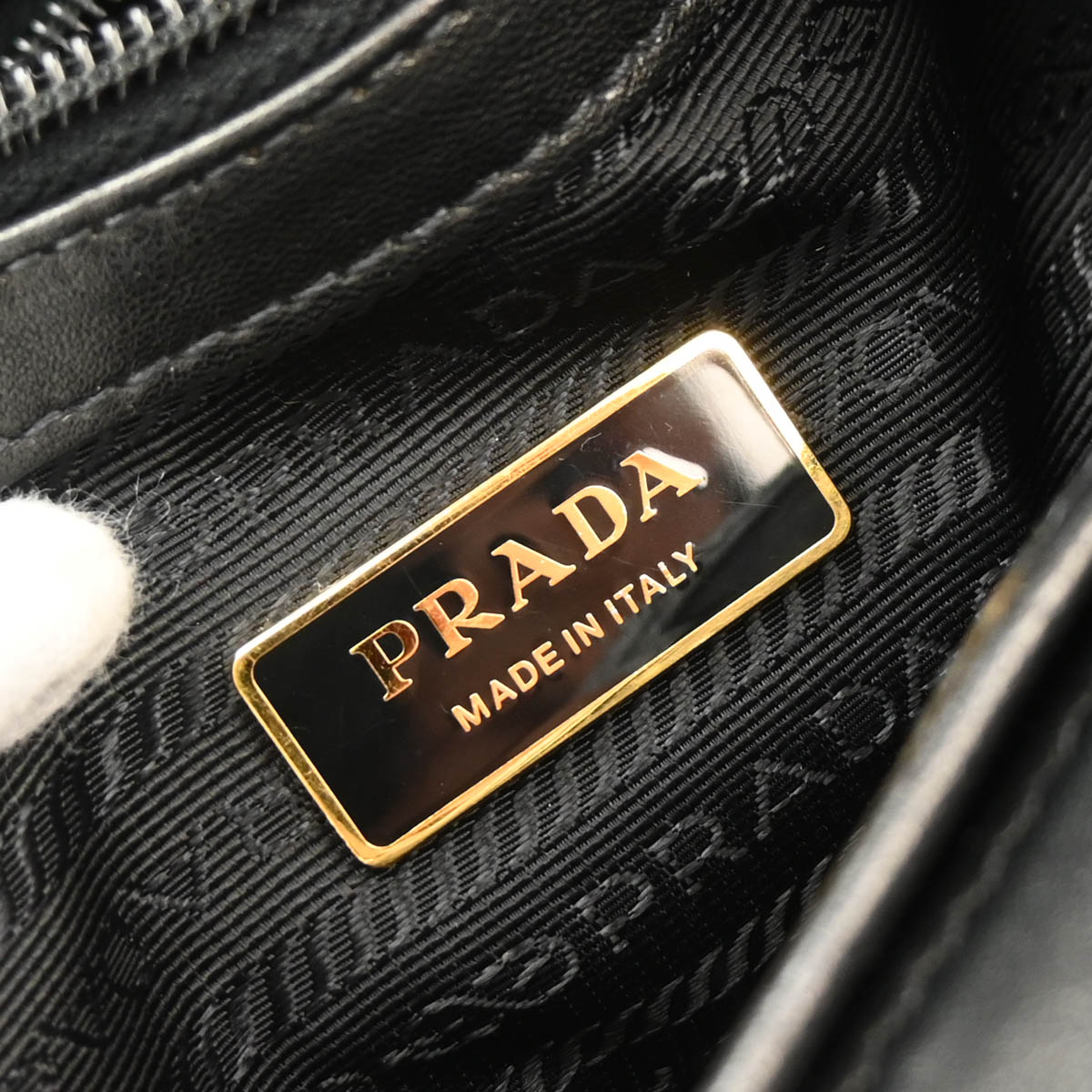 Prada Black Nylon 2way Shoulder Handbag