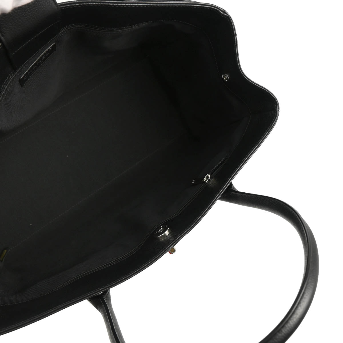 Chanel 2013-2014 Black Calfskin Executive Cerf Tote 2way Shoulder Bag