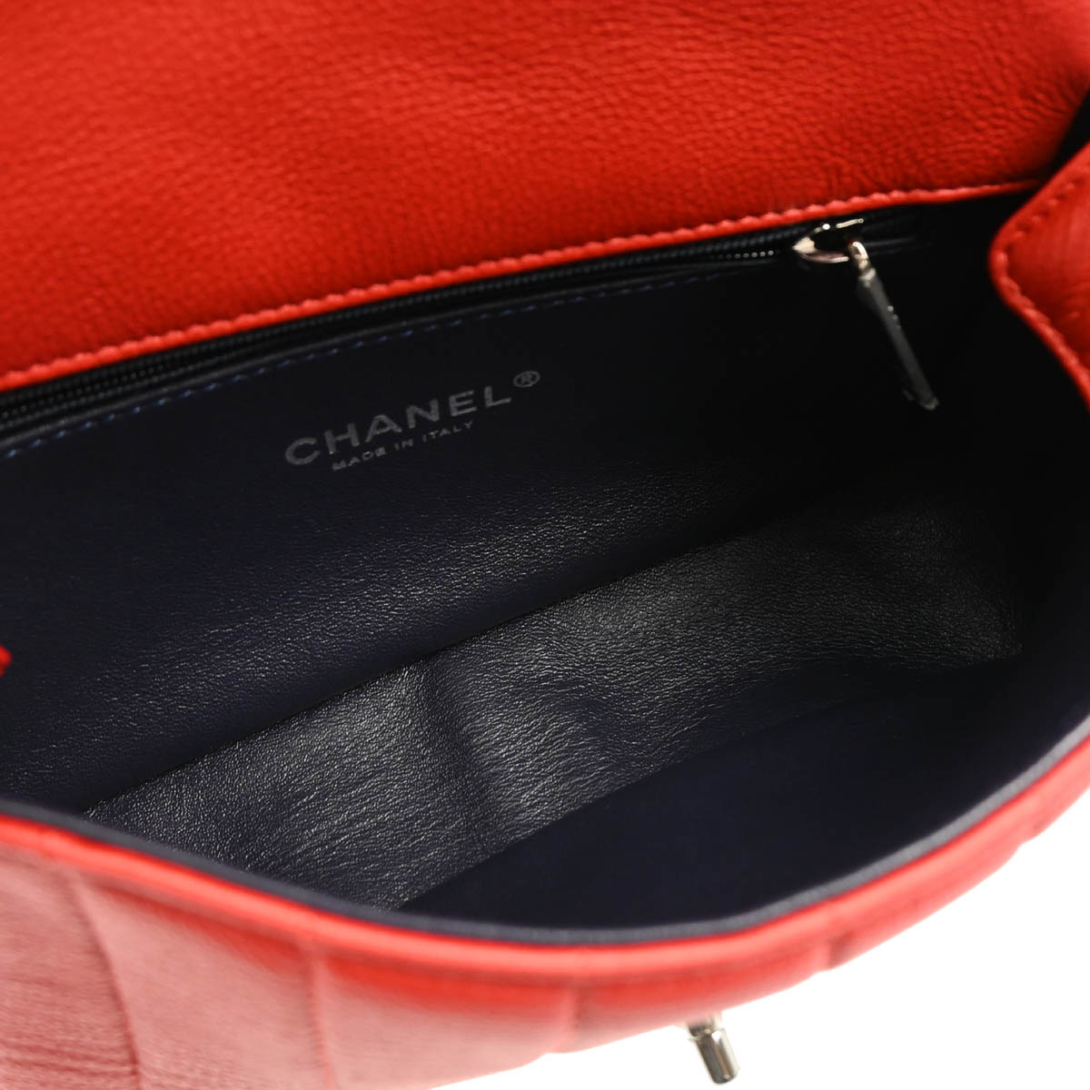 Chanel 2014 Red Lambskin Shoulder Bag