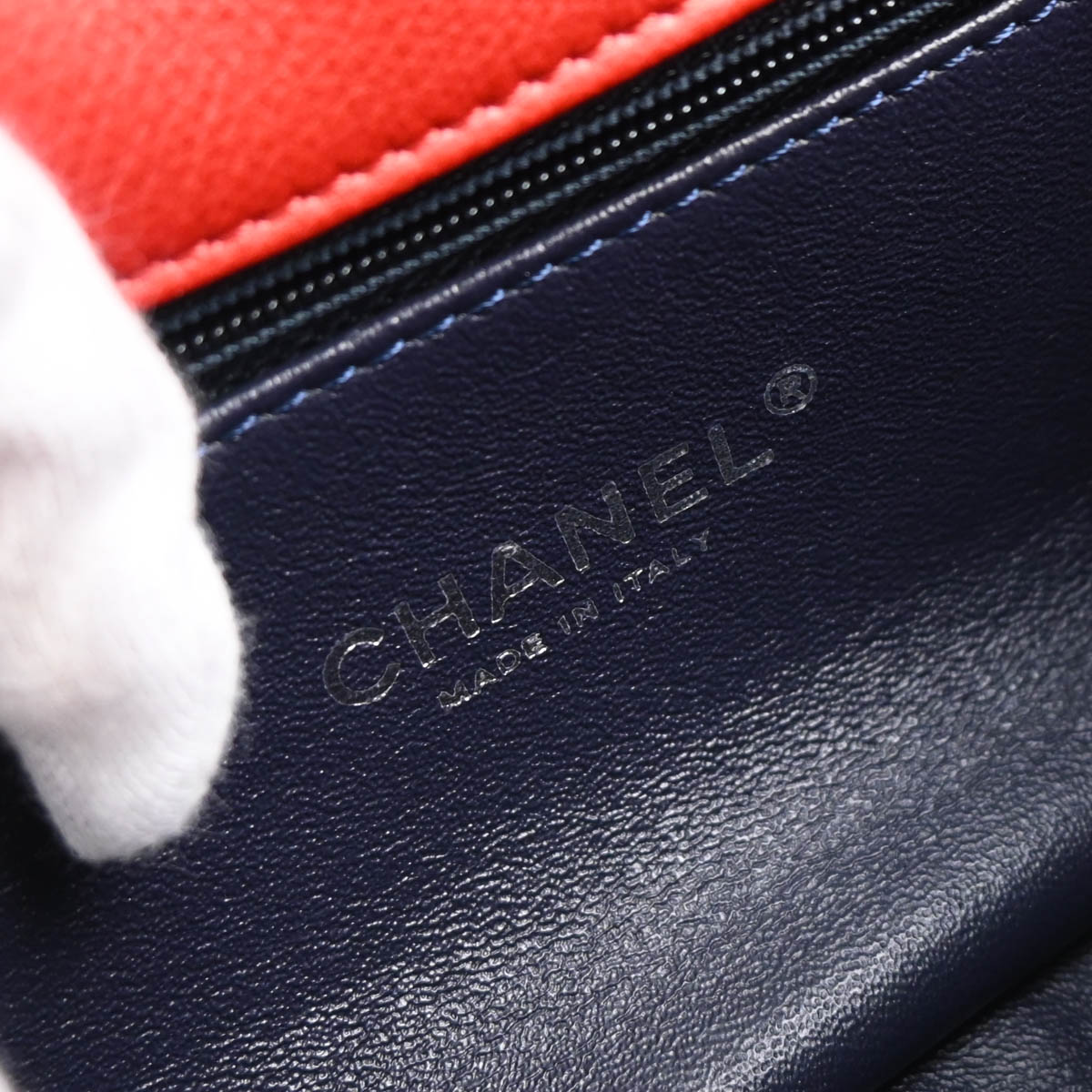 Chanel 2014 Red Lambskin Shoulder Bag